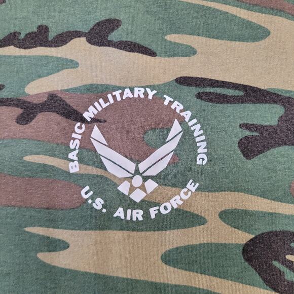 Vintage US Airforce Camo Shirt Medium 19x26 Rotcho 321st-TRS - Picture 9 of 14